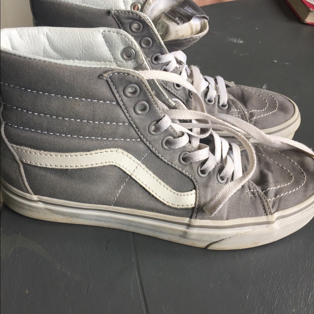 High top Vans—Gray